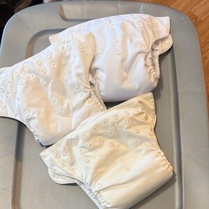 BumGenius White Diaper Covers